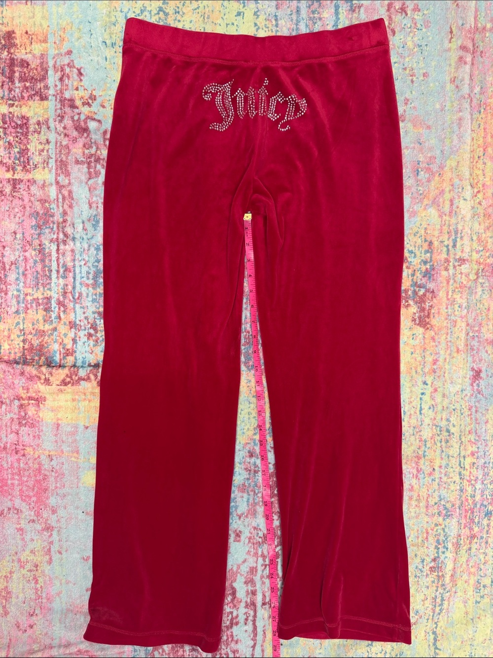 Juicy Couture Hot Pink Velvet Lounge Pants